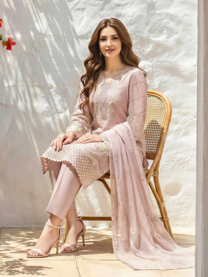 3 Piece Lawn Suit- Embroidered (Unstitched)