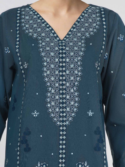 3 Piece Yarn Dyed Suit- Embroidered (Unstitched)