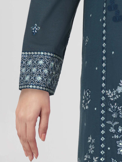 3 Piece Yarn Dyed Suit- Embroidered (Unstitched)