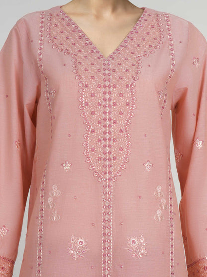3 Piece Yarn Dyed Suit- Embroidered (Unstitched)