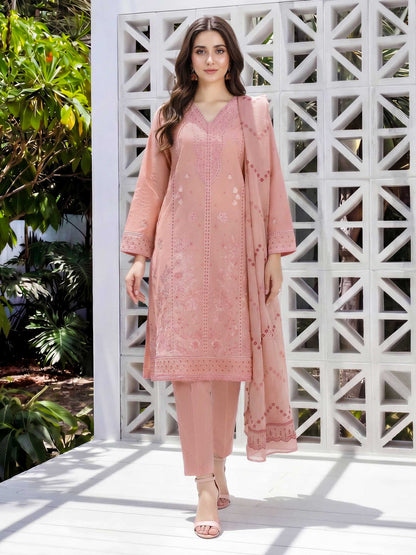 3 Piece Yarn Dyed Suit- Embroidered (Unstitched)