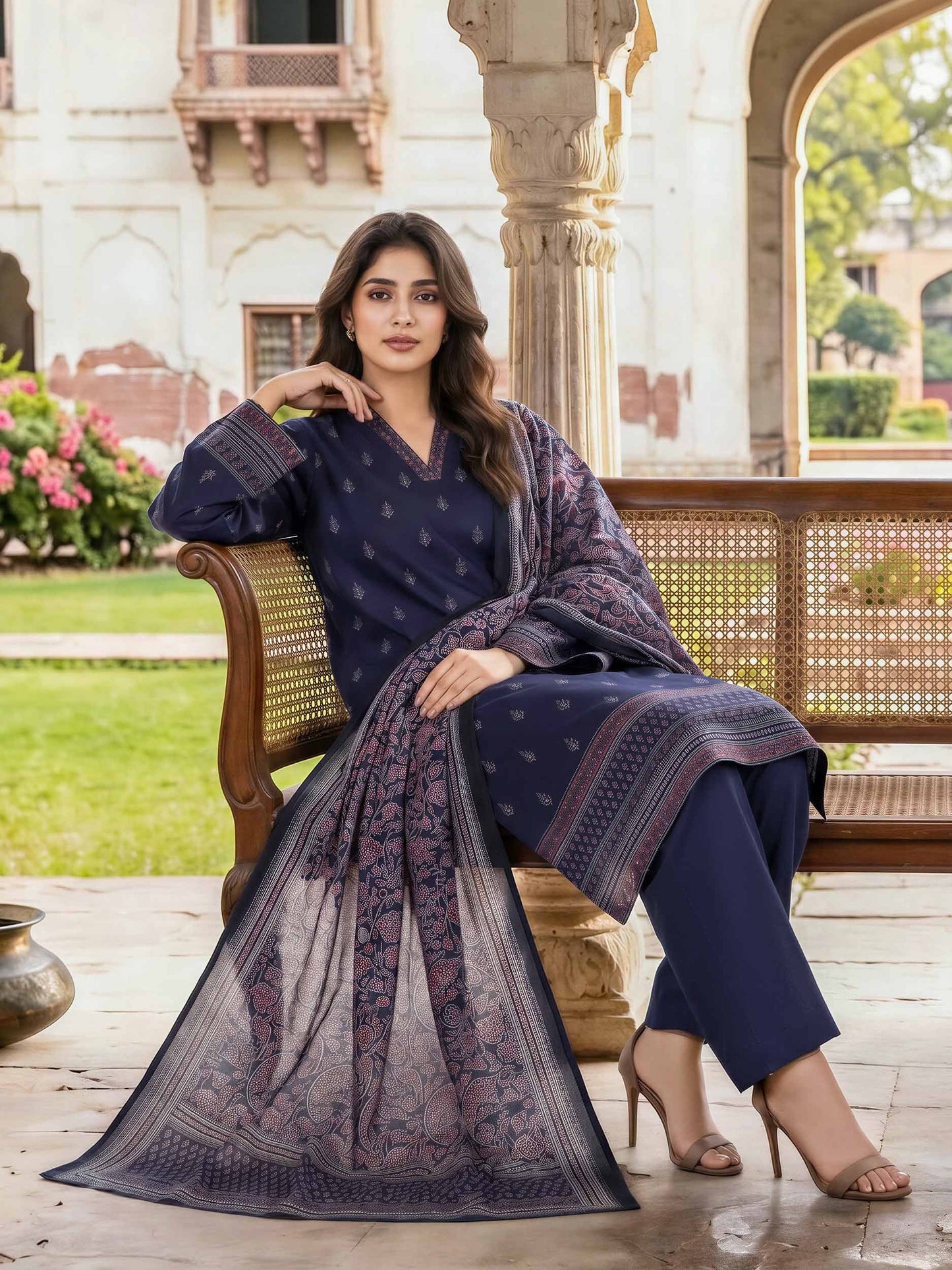 3 Piece Lawn Suit (Unstitched)