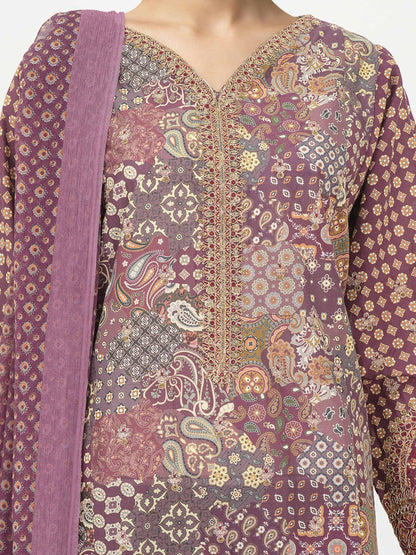 3 Piece Lawn Suit- Embroidered (Unstitched)