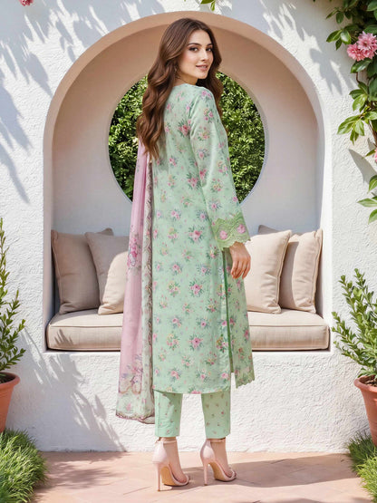 3 Piece Lawn Suit- Embroidered (Unstitched)