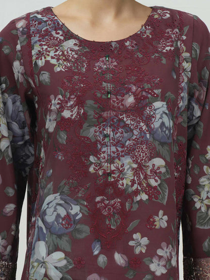 3 Piece Lawn Suit- Embroidered (Unstitched)
