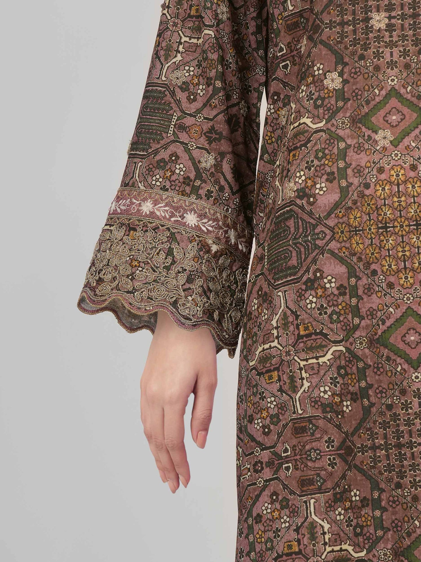 3 Piece Lawn Slub Suit-Embroidered (Unstitched)