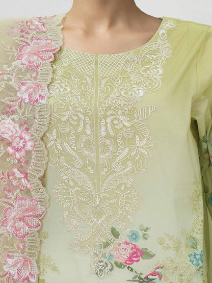 3 Piece Lawn Suit-Embroidered (Unstitched)