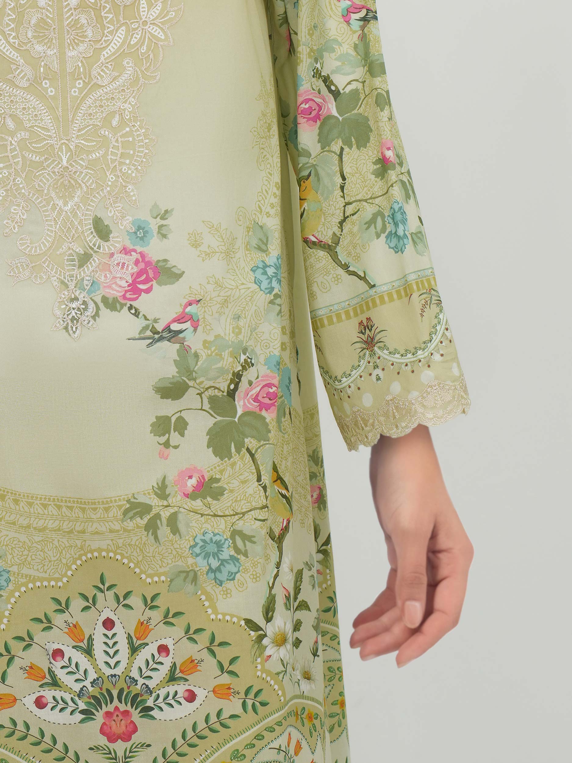 3 Piece Lawn Suit-Embroidered (Unstitched)