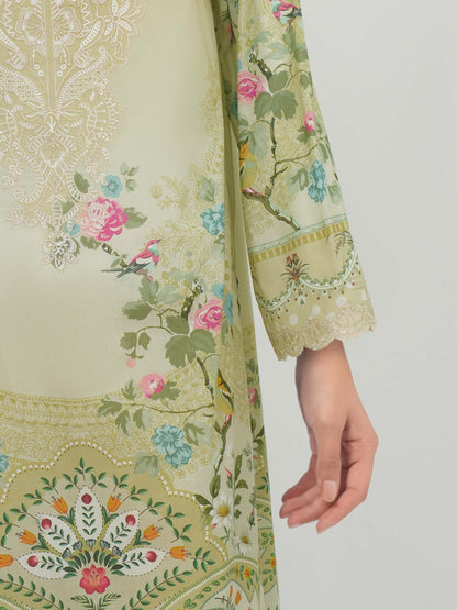 3 Piece Lawn Suit-Embroidered (Unstitched)