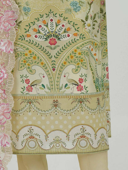 3 Piece Lawn Suit-Embroidered (Unstitched)