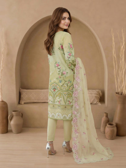 3 Piece Lawn Suit-Embroidered (Unstitched)