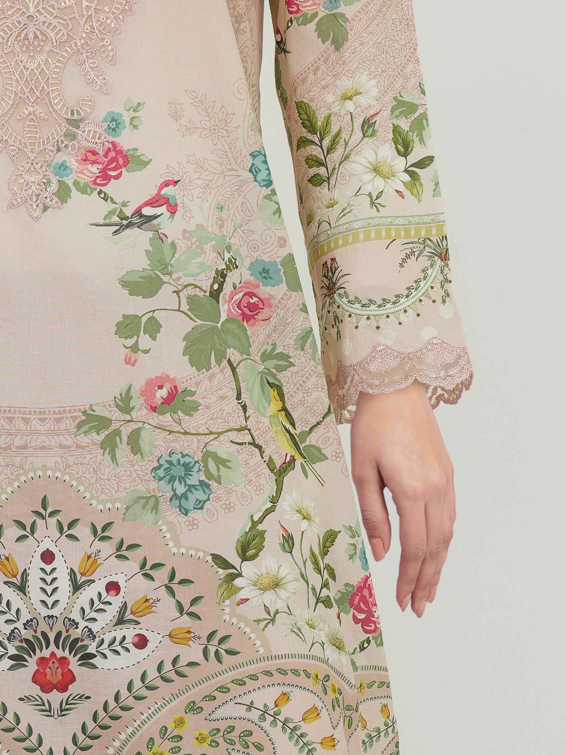 3 Piece Lawn Suit-Embroidered (Unstitched)