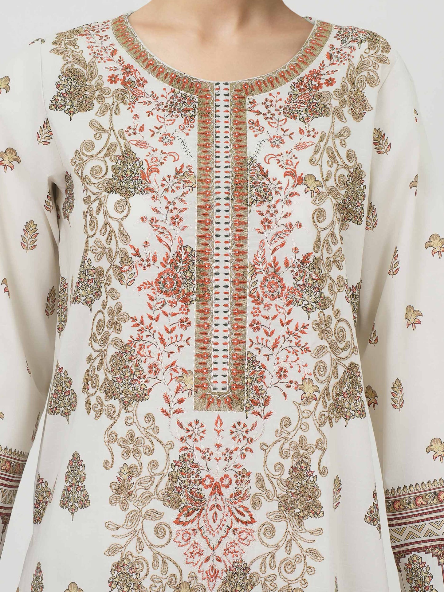 3 Piece Lawn Suit- Embroidered (Unstitched)