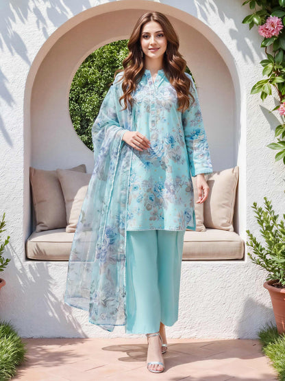 3 Piece Lawn Suit (Unstitched)