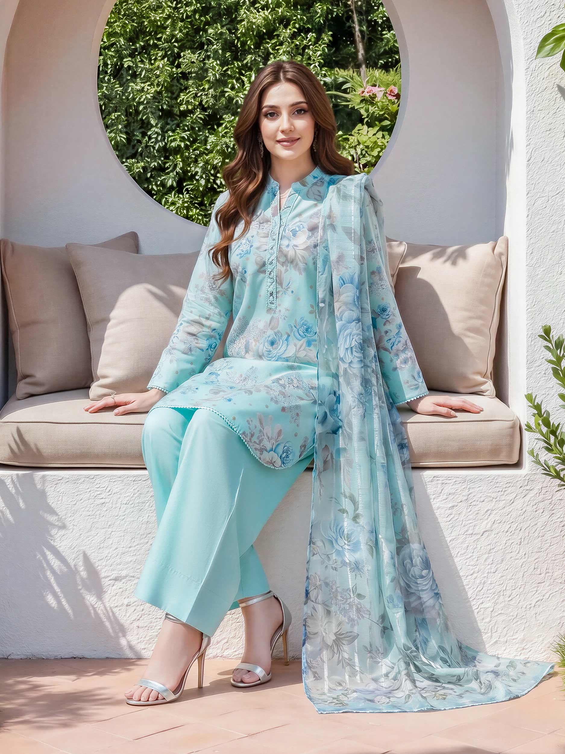3 Piece Lawn Suit (Unstitched)