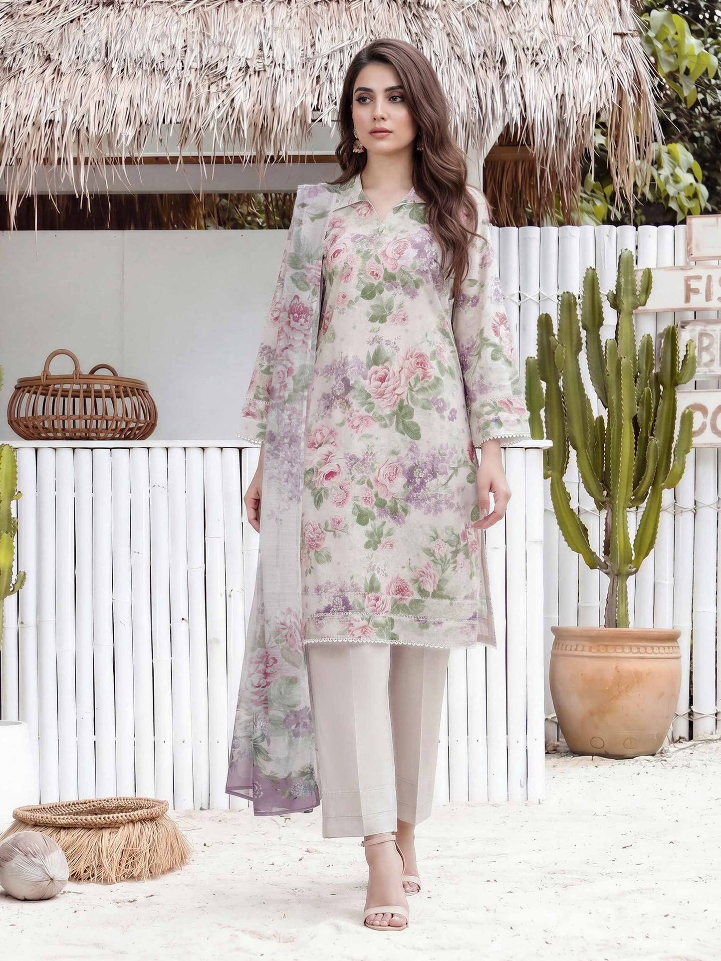 3 Piece Lawn Suit (Unstitched)