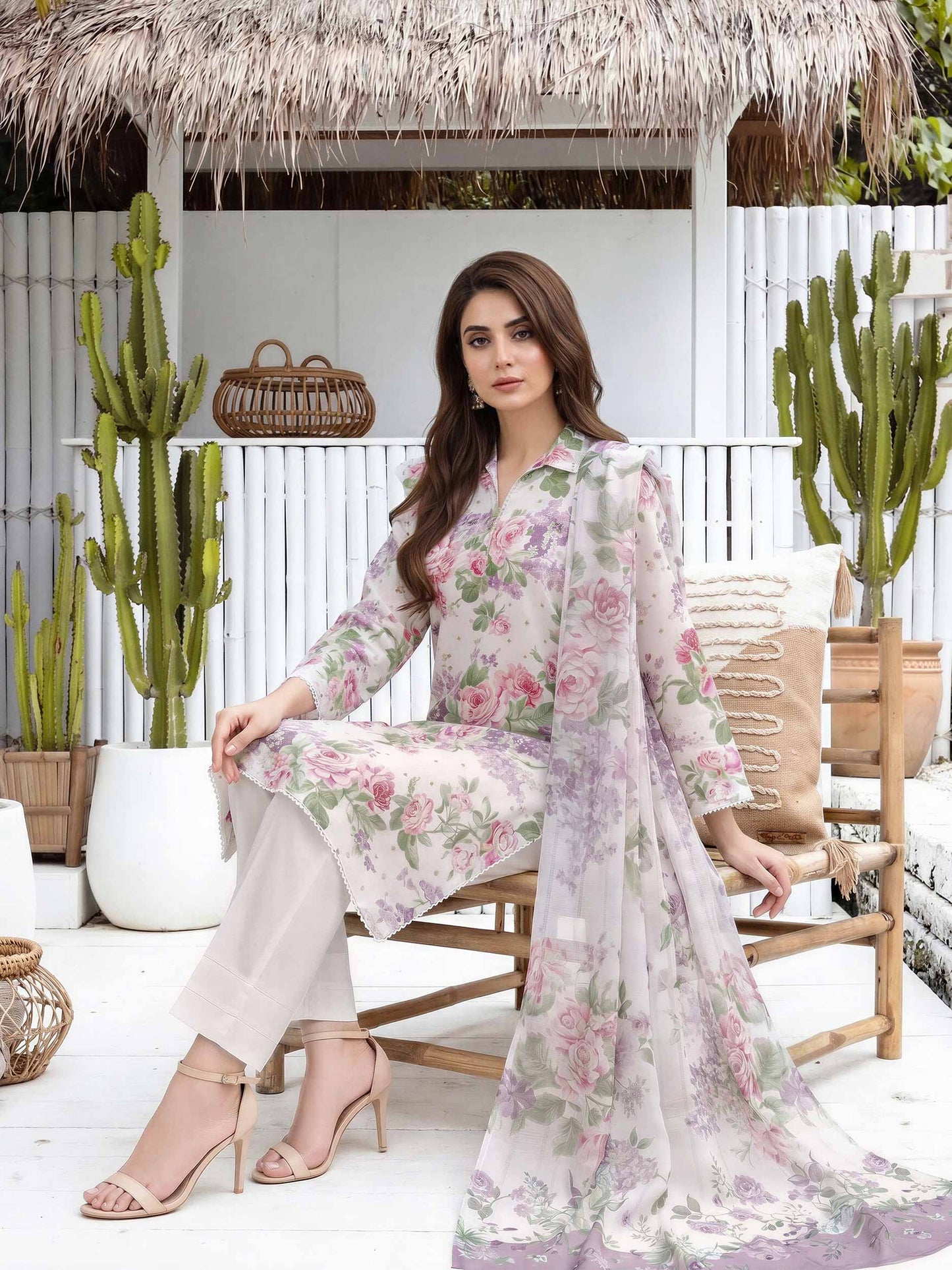 3 Piece Lawn Suit (Unstitched)