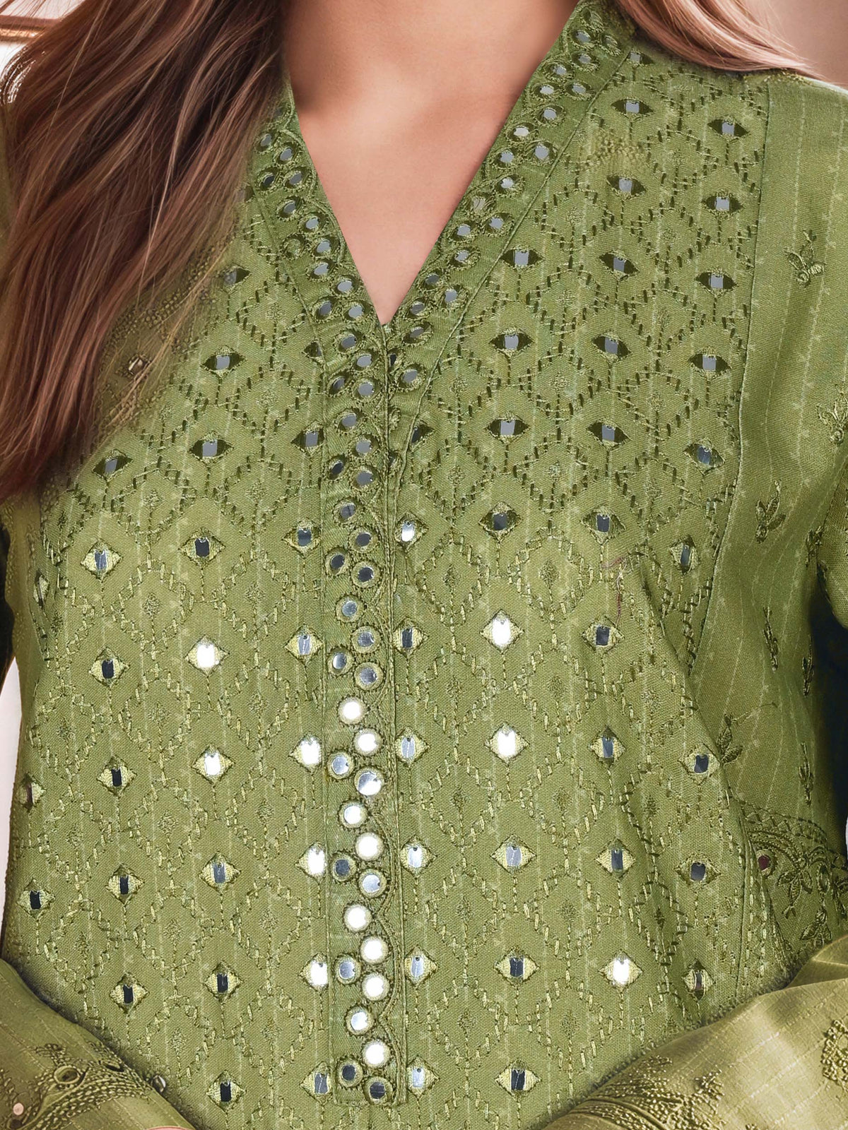 3 Piece Viscose Cotton Khaddar Suit- Embroidered (Unstitched)