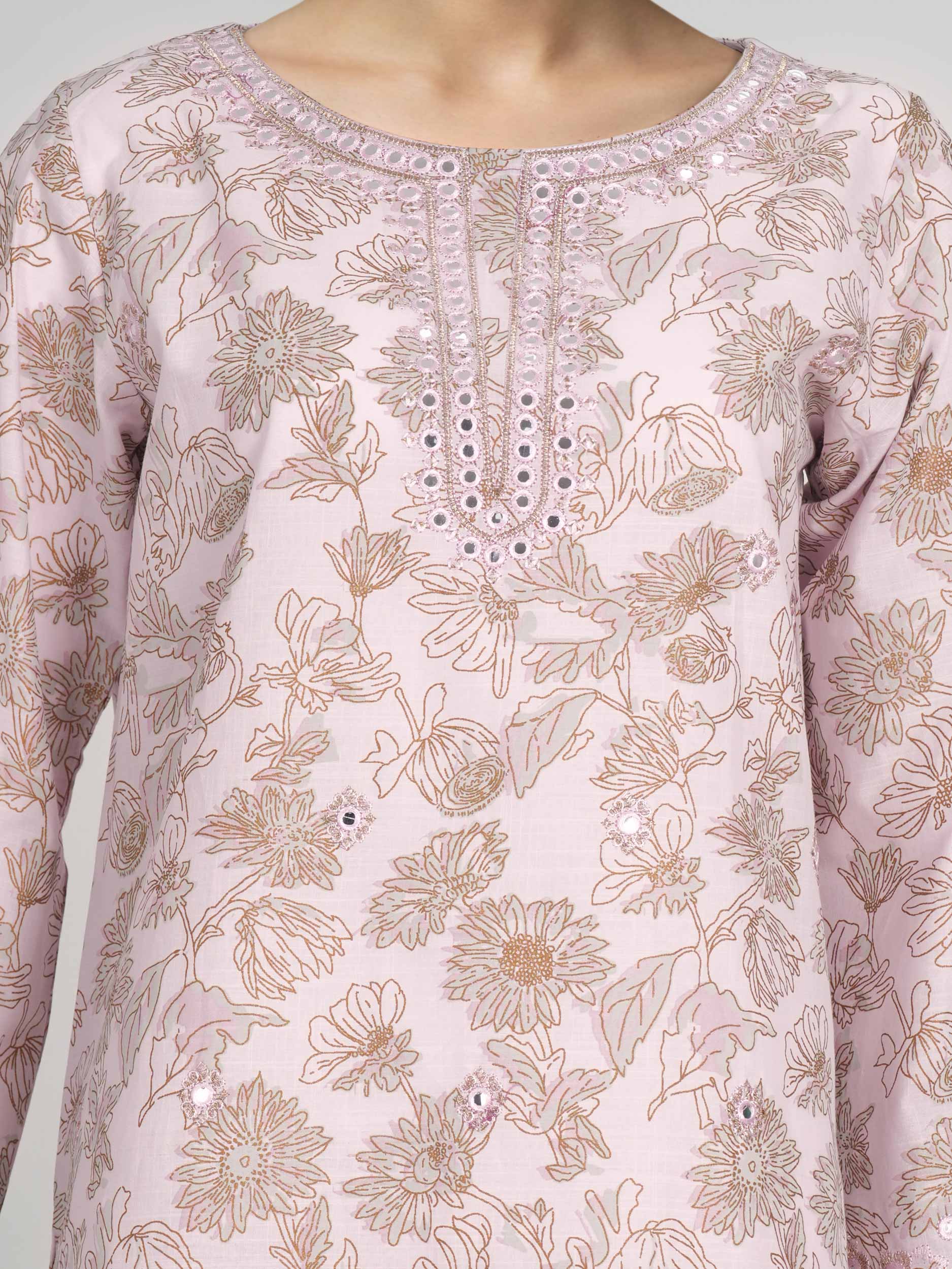 3 Piece Lawn Slub Suit- Embroidered (Unstitched)