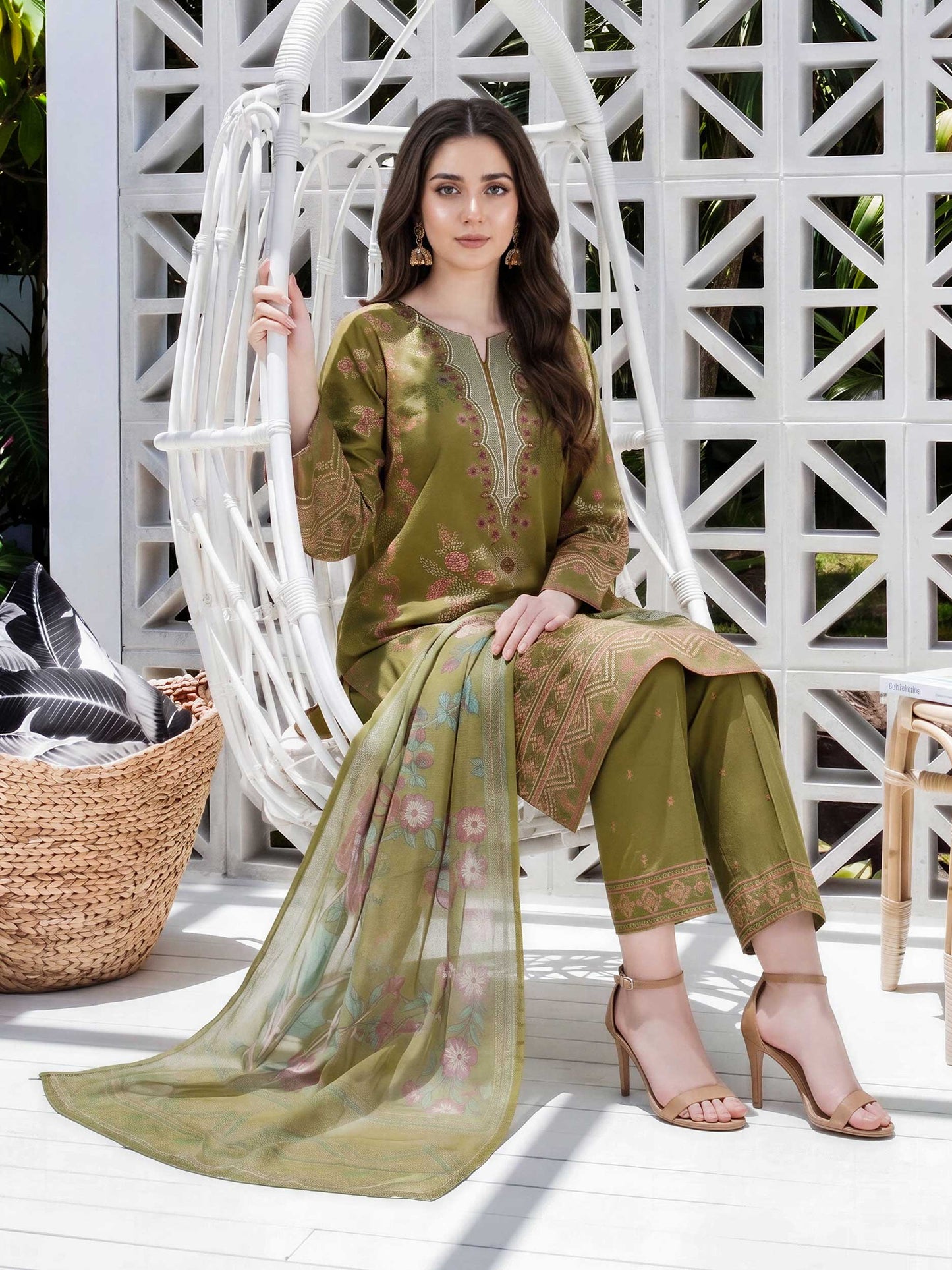 3 Piece Lawn Suit- Embroidered (Unstitched)