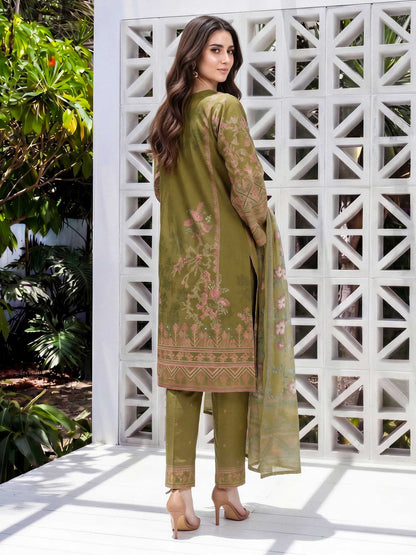 3 Piece Lawn Suit- Embroidered (Unstitched)