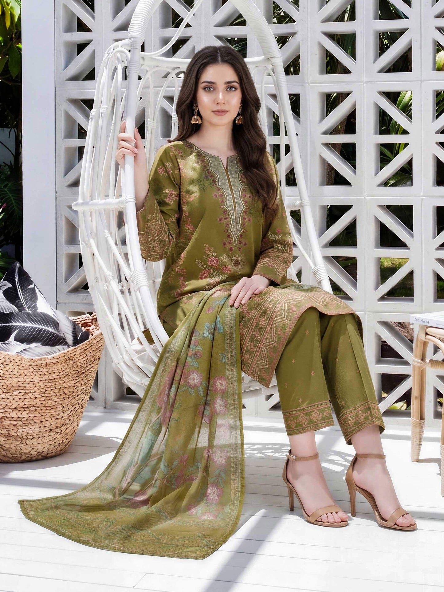 3 Piece Lawn Suit- Embroidered (Unstitched)
