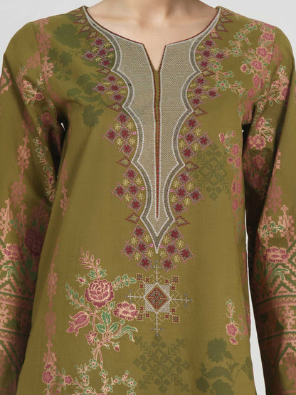 3 Piece Lawn Suit- Embroidered (Unstitched)