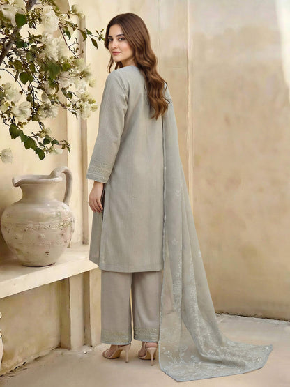 3 Piece Lawn Missouri Suit- Embroidered (Unstitched)