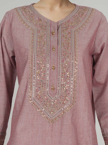 3 Piece Lawn Massouri Suit- Embroidered (Unstitched)