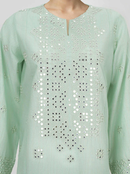 3 Piece Lawn Massouri Suit- Embroidered (Unstitched)