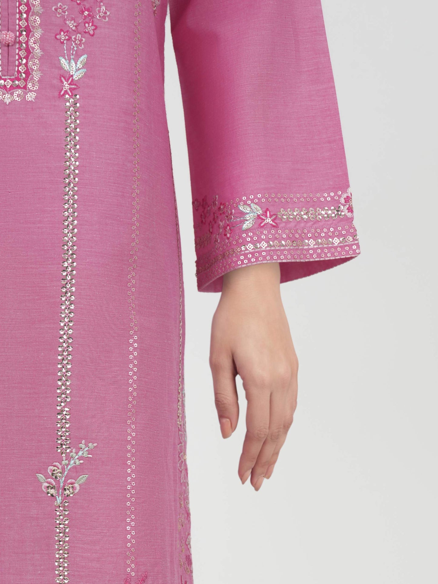 3 Piece Yarn Dyed Suit- Embroidered (Unstitched)