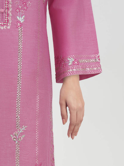 3 Piece Yarn Dyed Suit- Embroidered (Unstitched)