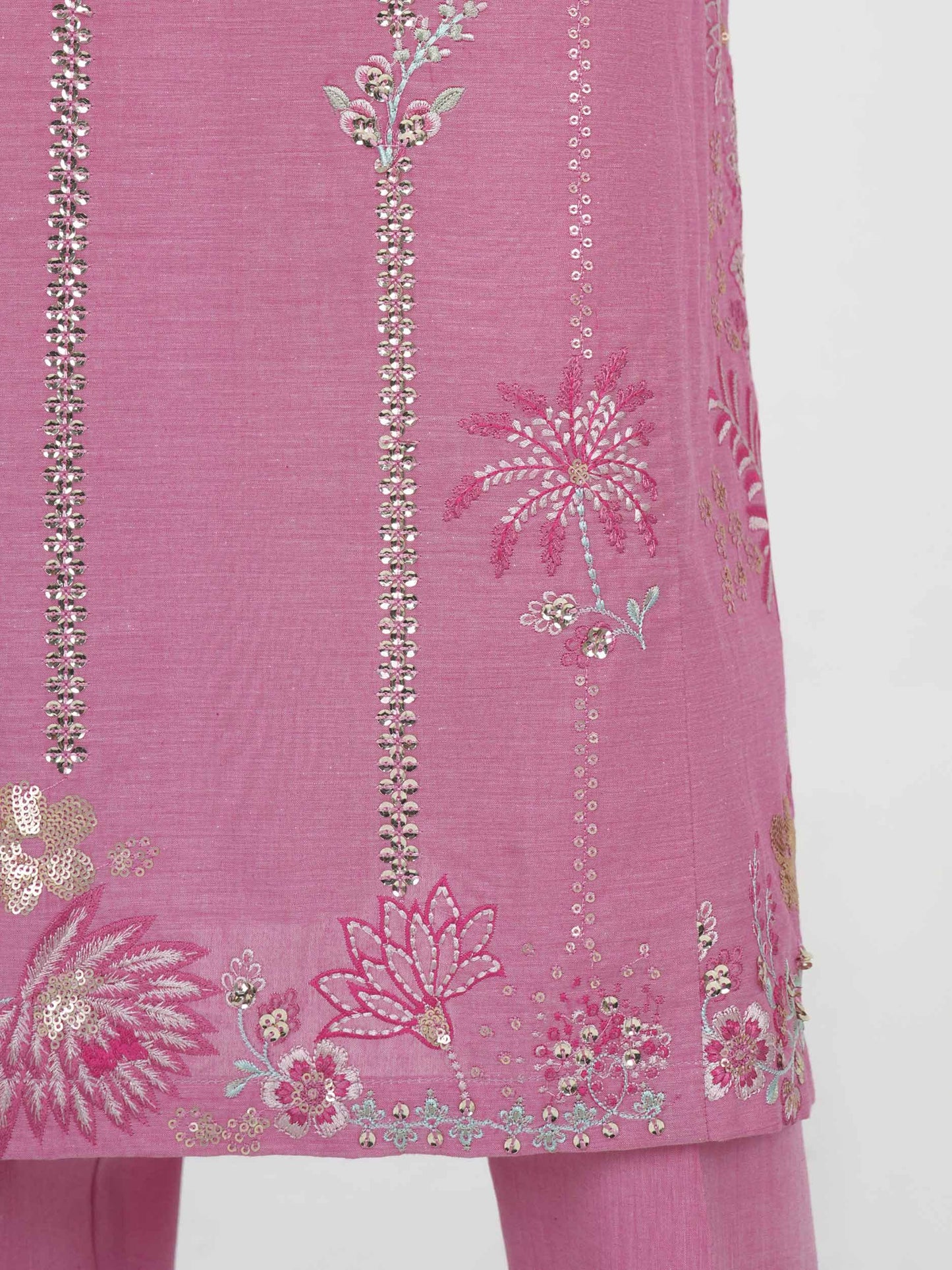 3 Piece Yarn Dyed Suit- Embroidered (Unstitched)