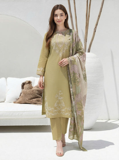 3 Piece Lawn Suit-  Embroidered (Unstitched)