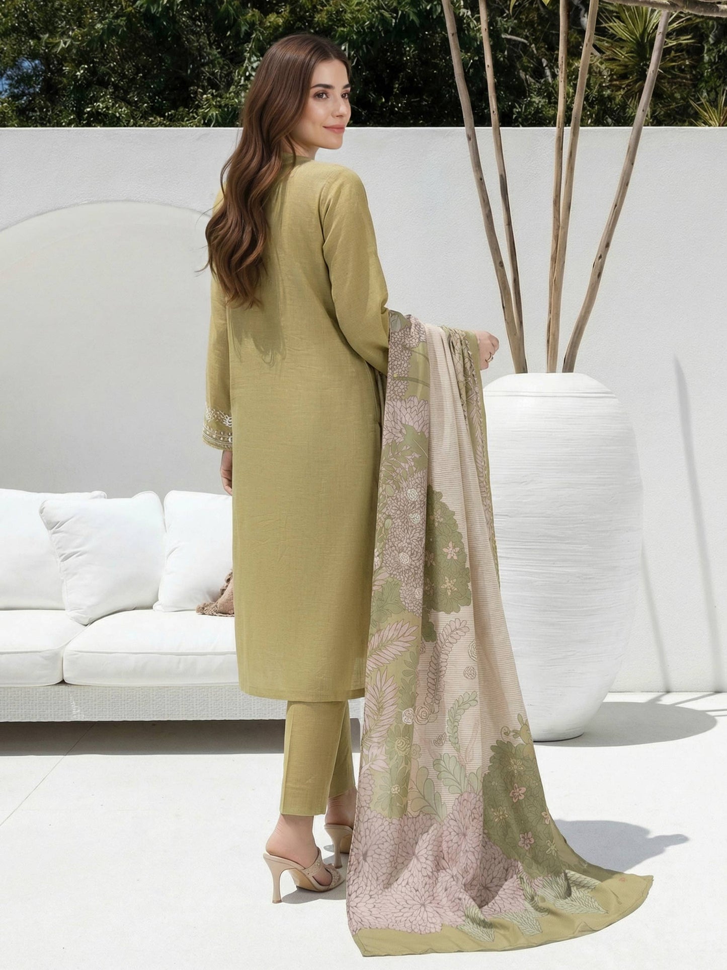 3 Piece Lawn Suit-  Embroidered (Unstitched)