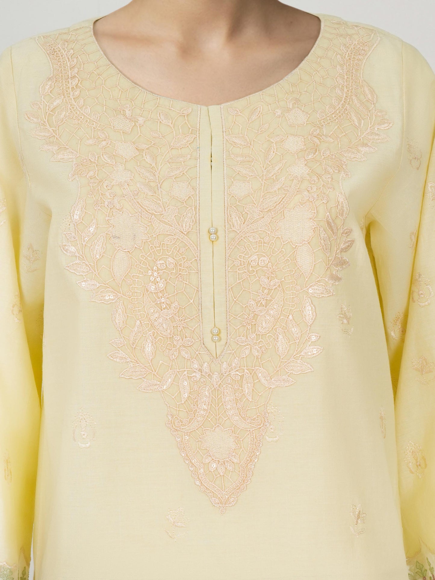 3 Piece Yarn Dyed Suit- Embroidered (Unstitched)