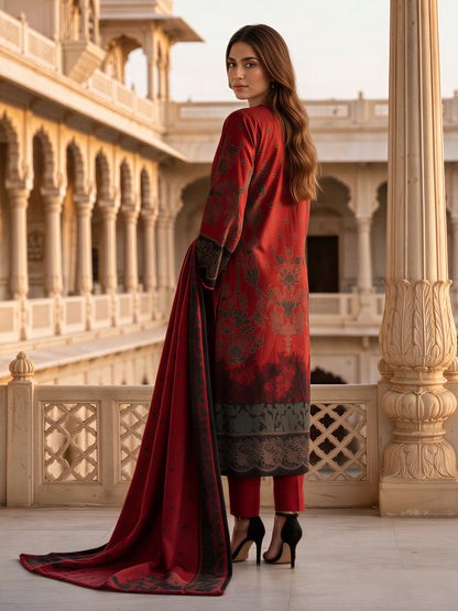 3 Piece Premium Stone Suit (Unstitched)
