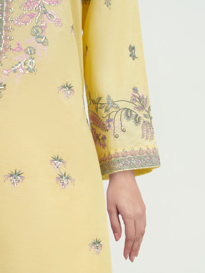 3 Piece Yarn Dyed Suit-Embroidered (Unstitched)
