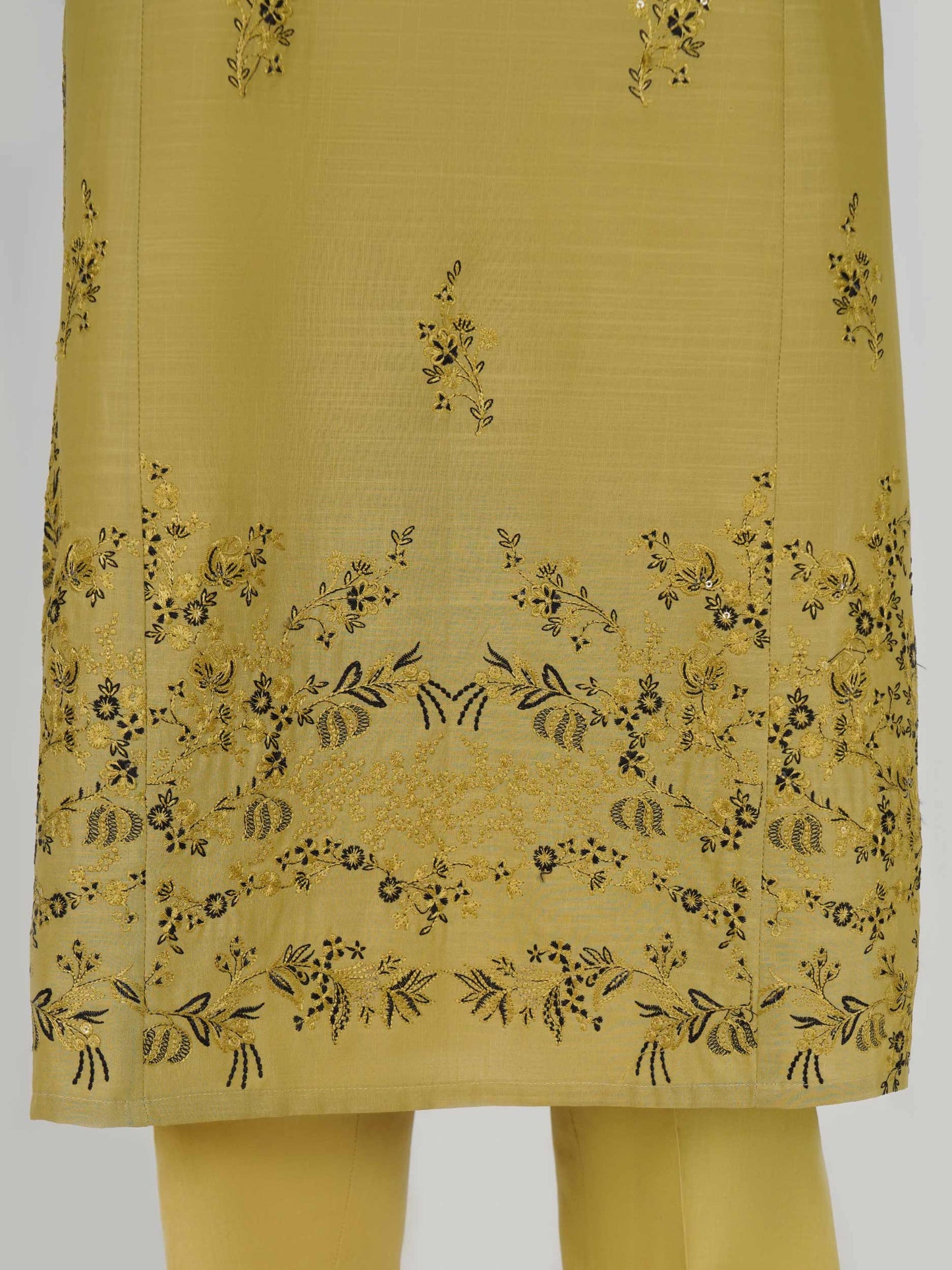 3 Piece Lawn Slub Suit- Embroidered (Unstitched)