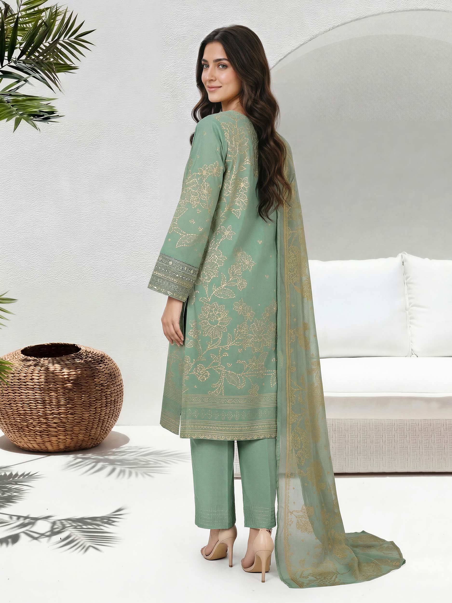 3 Piece Lawn Suit-  Embroidered (Unstitched)