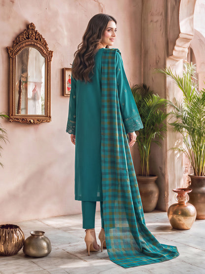 3 Piece Khaddar Suit- Embroidered (Unstitched)