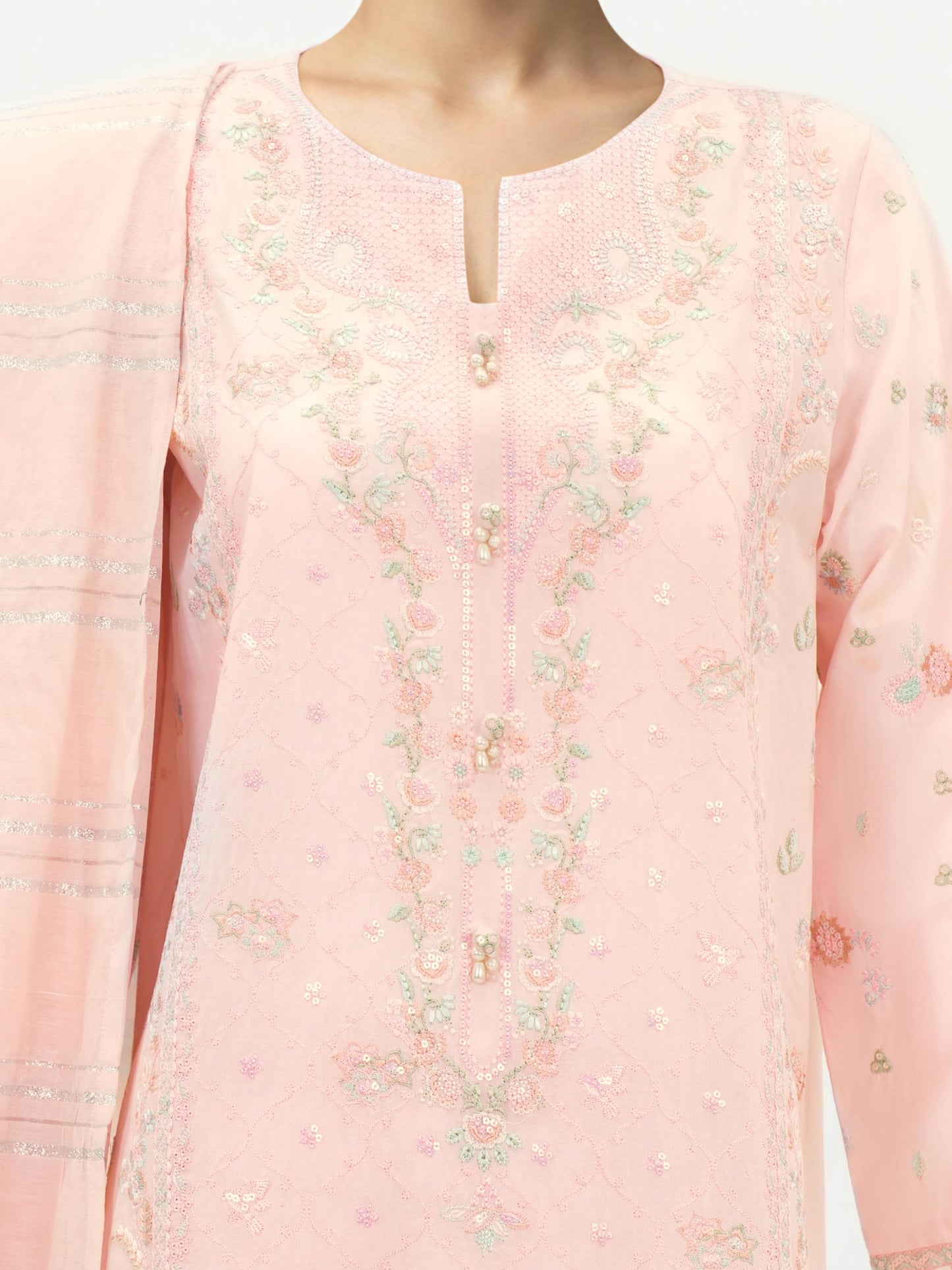 3 Piece Lawn Suit-Embroidered (Unstitched)