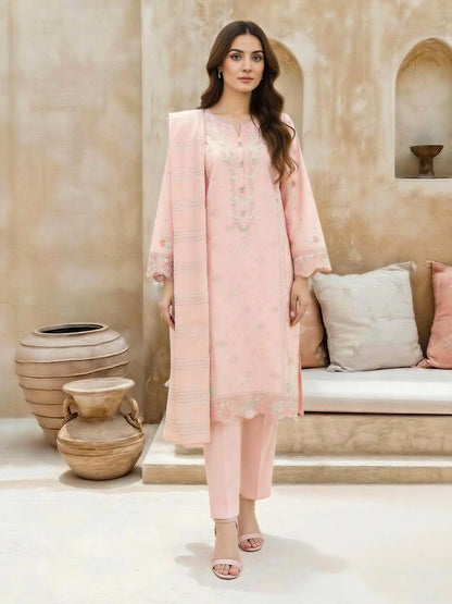 3 Piece Lawn Suit-Embroidered (Unstitched)