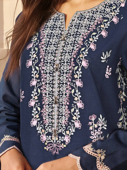 3 Piece Khaddar Suit- Embroidered (Unstitched)