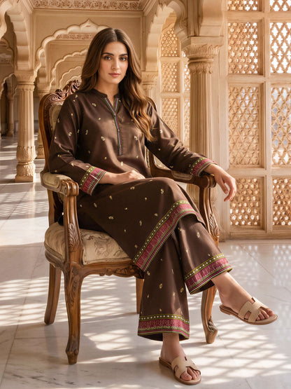Viscose Cotton Khaddar Shirt (Unstitched)