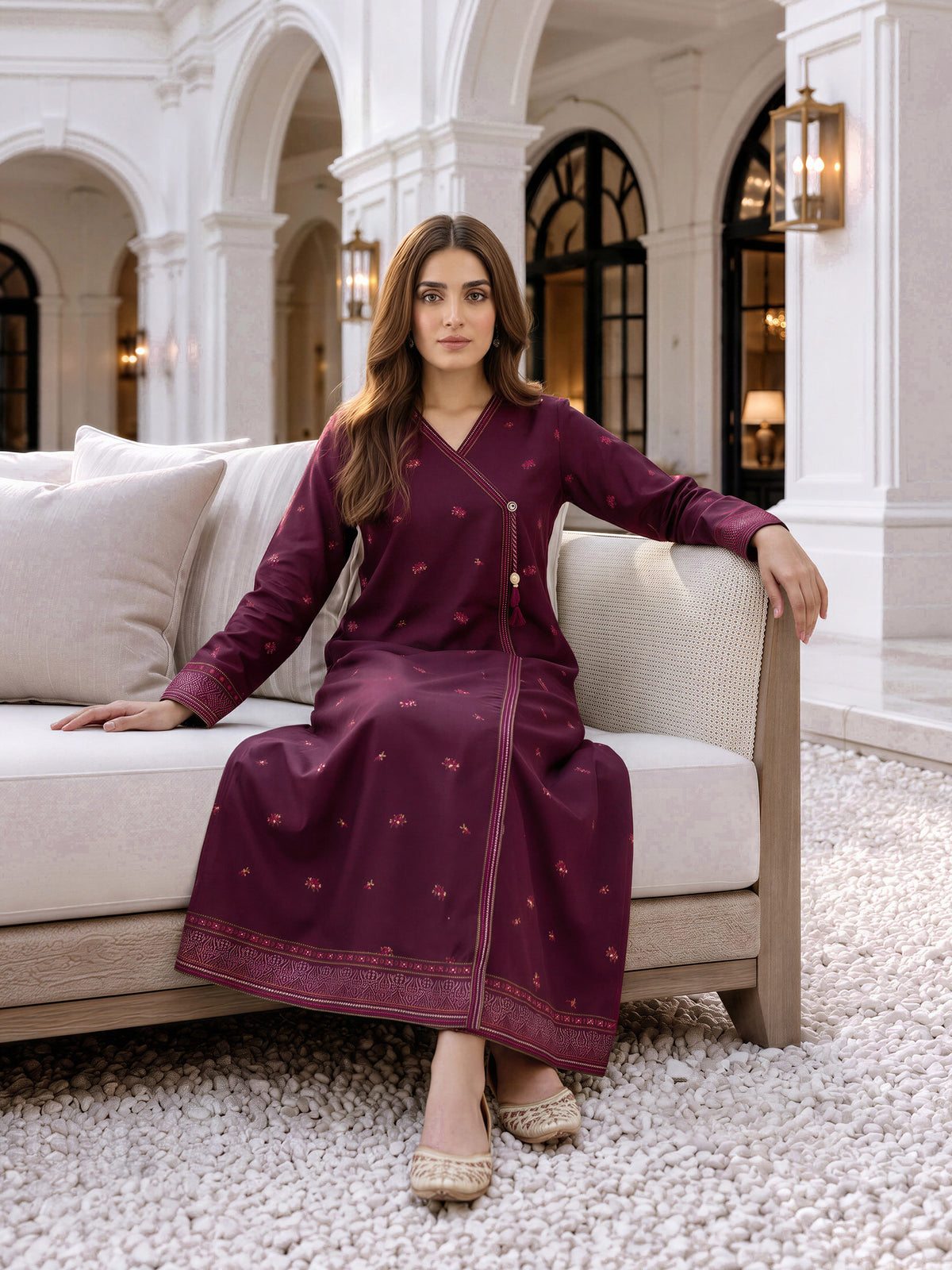 Viscose Cotton Khaddar Shirt (Unstitched)