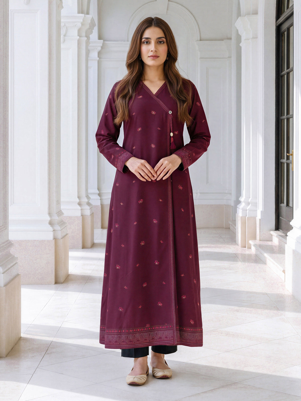 Viscose Cotton Khaddar Shirt (Unstitched)