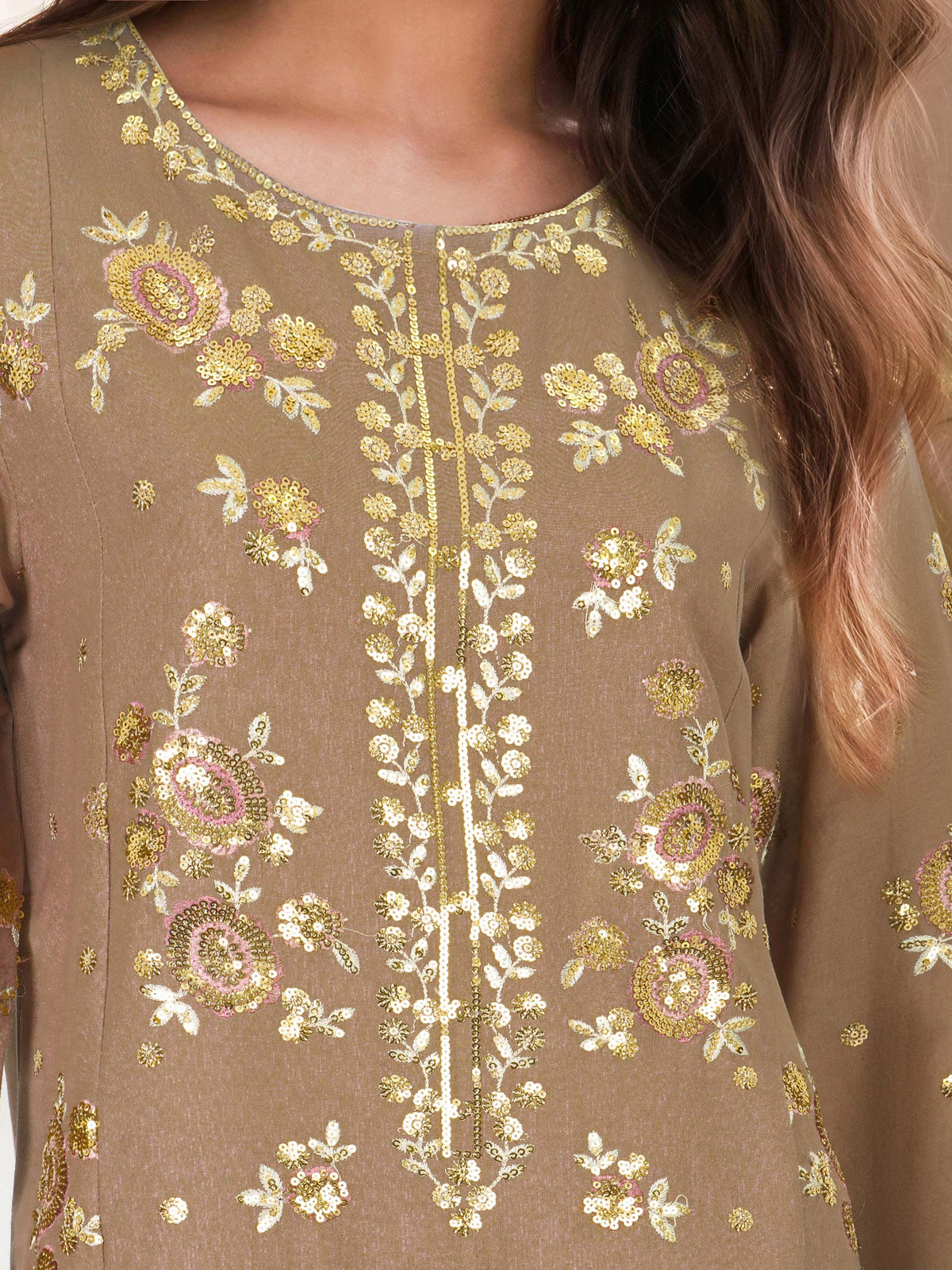 3 Piece Khaddar Suit- Embroidered (Unstitched)