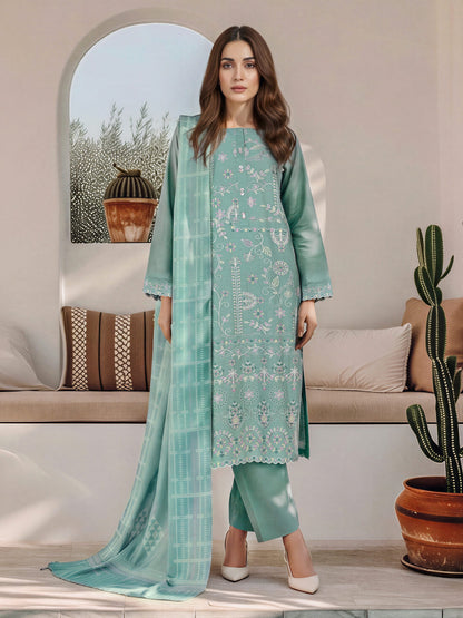 3 Piece Khaddar Suit- Embroidered (Unstitched)