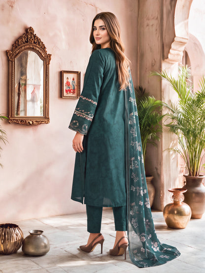 3 Piece Khaddar Suit- Embroidered (Unstitched)